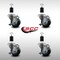 Service Caster 3'' SS Thermoplastic Rubber Swivel 1-1/2'' Expanding Stem Caster Set with Brake, 4PK SCC-SSEX20S314-TPRB-TLB-112-4 - alternate 3